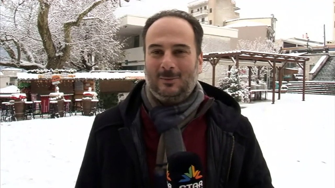 Στα λευκά το Καρπενήσι και όλη η Ευρυτανία