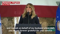 Melania Thanks Armed Forces And Their Families For Their Service