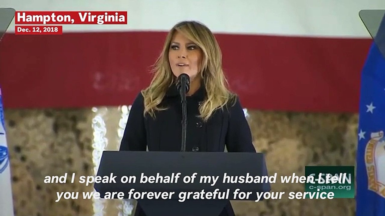 Melania Thanks Armed Forces And Their Families For Their Service