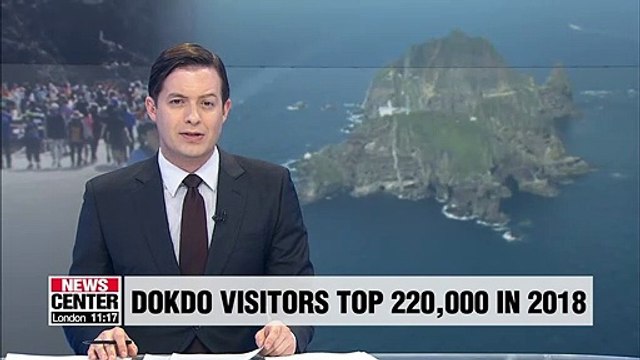 No. of visitors to S. Korea's Dokdo Island tops 220,000 in 2018, highest since 2013