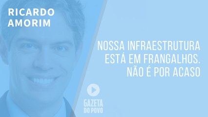 Nossa infraestrutura está em frangalhos. Não é por acaso