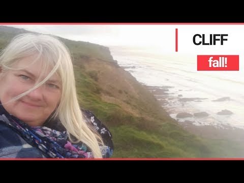 Footage Shows Moment Cliff Falls at Popular Beach | SWNS TV