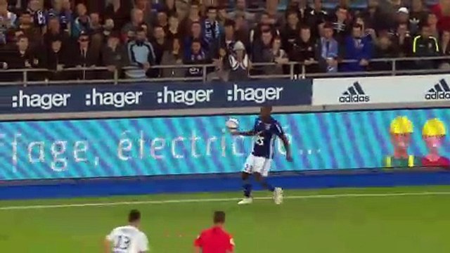 But de Emil Krafth RC Strasbourg Alsace vs Amiens-SC (3-1) -2018/19