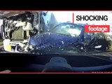 Dashcam Shows The Moment a LORRY Hit Stationary Traffic | SWNS TV