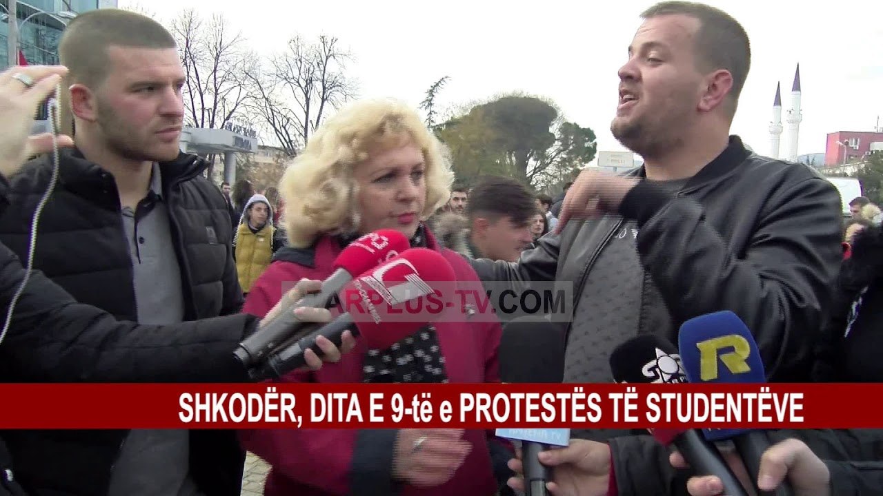 SHKODËR, DITA E 9-të E PROTESTËS TË STUDENTËVE