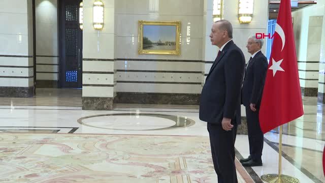 Erdoğan'a, Kamerun Büyükelçisi Victor Tchatchouwo Güven Mektubu Takdim Etti