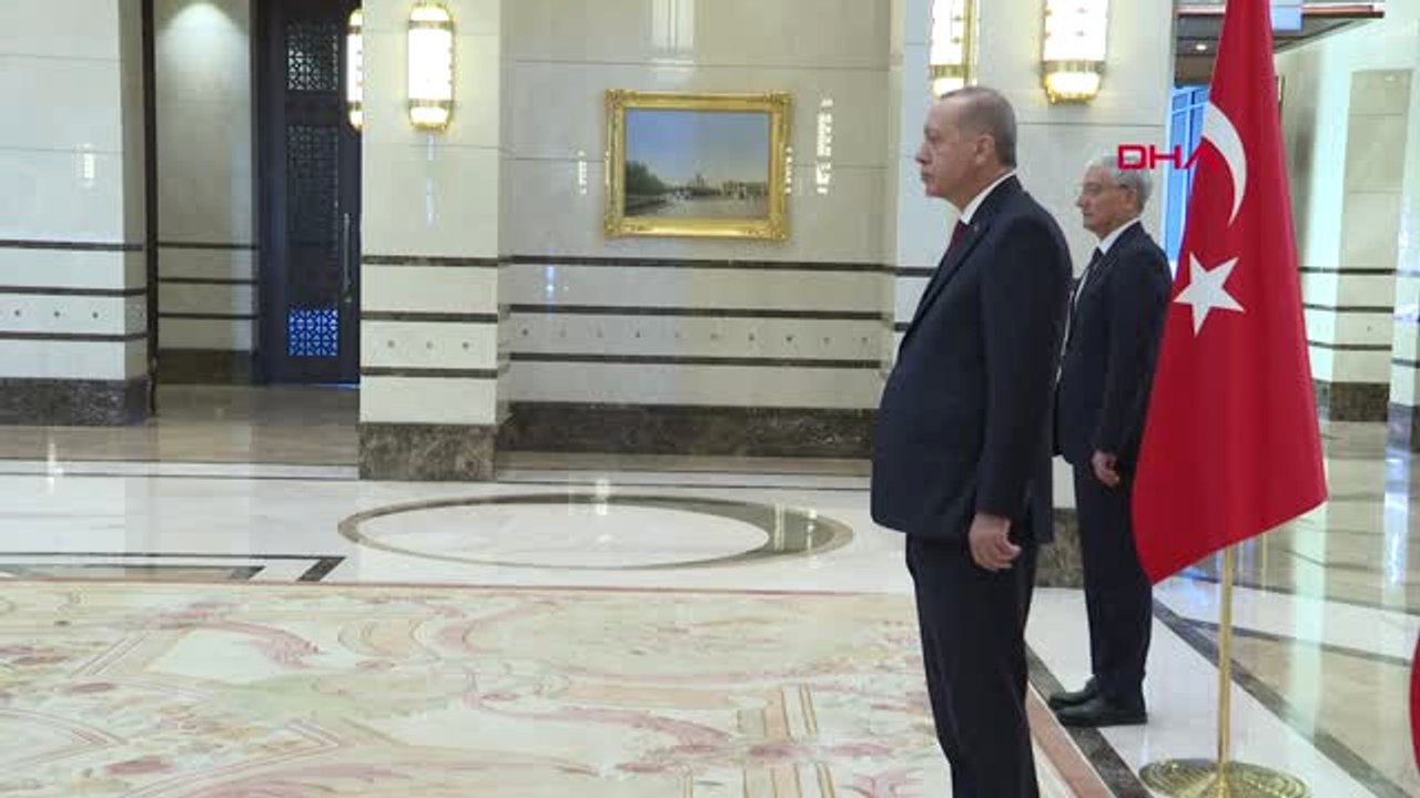 Erdoğan'a, Kamerun Büyükelçisi Victor Tchatchouwo Güven Mektubu Takdim Etti