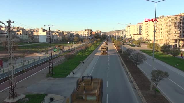 Kilis Şanlıurfa'nın Suriye Sınırına Askeri Sevkiyat