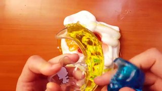 Mixing Store Bought Slime With Shaving Foam 2
