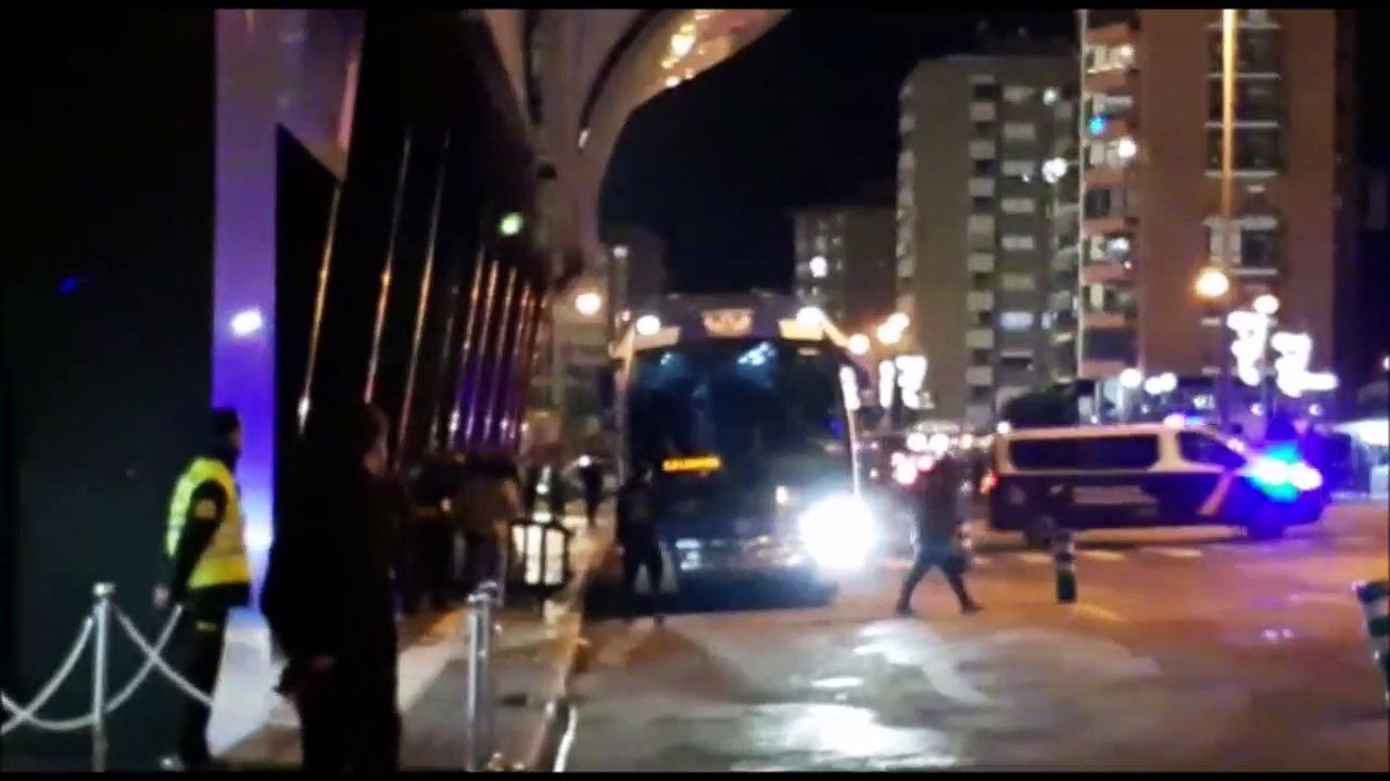 Celta-Leganés: Llegada del Leganés a Balaídos