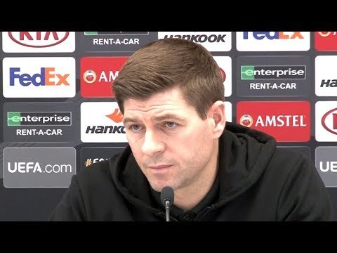 Steven Gerrard & Andy Halliday Pre-Match Press Conference - Rapid Vienna v Rangers - Europa League