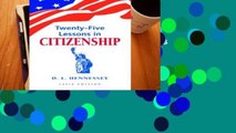 Readinging new Twenty-Five Lessons in Citizenship: 100th Edition P-DF Reading