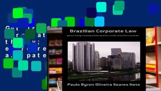 Get Trial Brazilian Corporate Law: general theory; company and entrepreneur; brands and patents;