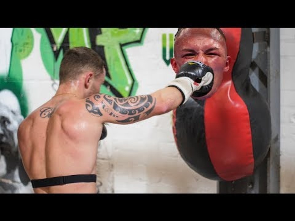 Carl Frampton POUNDS THE BAG (and gets a surprise visitor)
