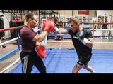 CHEMISTRY! Carl Frampton SETS PADS ALIGHT with temporary trainer