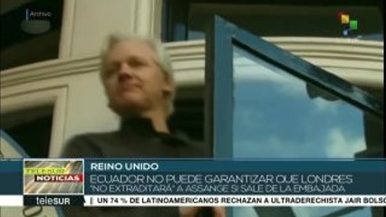 Ecuador no garantiza que Reino Unido no extradite a Assange
