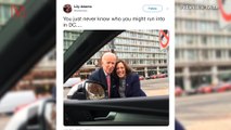 Biden and Sen. Kamala Harris Run Into Each Other in DC, The Photo Is Fueling Presidential Speculation