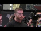 Canelo Alvarez Speaks to SCREAMING NEW YORK FANS!!!
