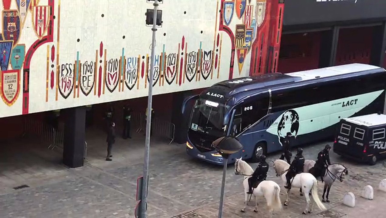 Sevilla FC-Krasnodar: Llegada del conjunto ruso al Ramón Sánchez Pizjuán