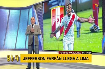 Jefferson Farfán llegó a Lima para disfrutar de sus vacaciones