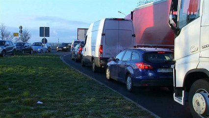 Caos na fronteira entre França e Alemanha