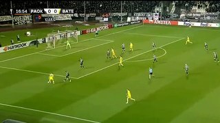 Skavysh M.    Goooal  (0:1)  PAOK vs BATE