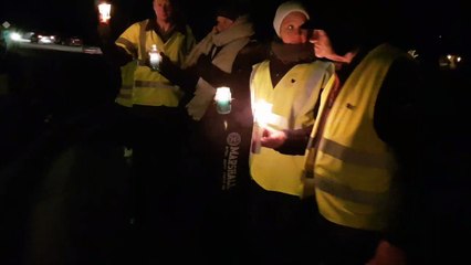 Hommage des gilets jaunes de la vallée de la Bruche aux victimes de l'attentat