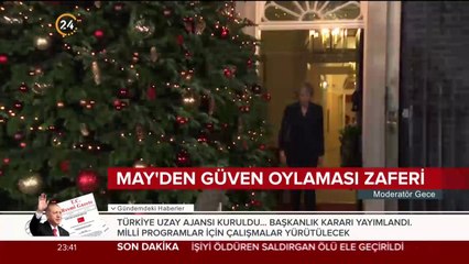 İngiltere Başbakanı May'den güven oylaması zaferi