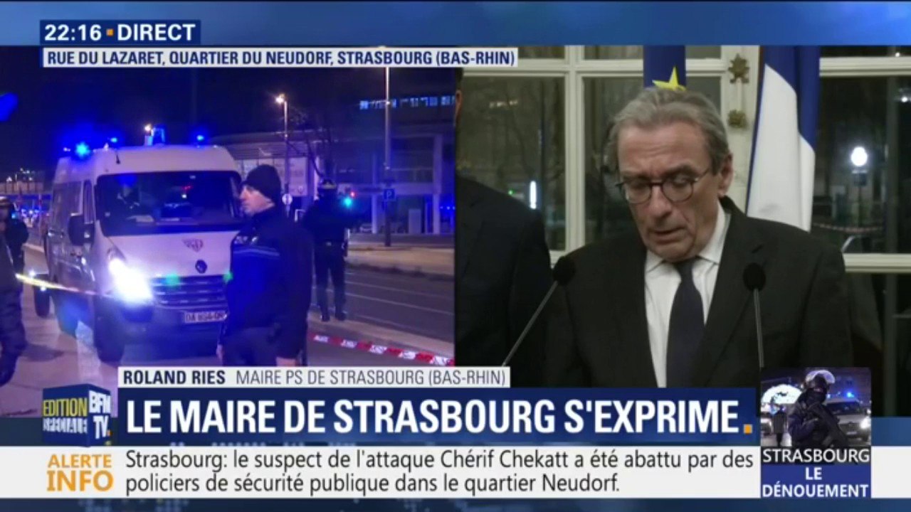Cherif Chekatt abattu: pour le maire de Strasbourg, cela "va faciliter le retour à une vie normale"