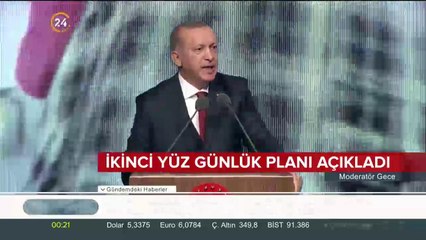Başkan Erdoğan ikinci yüz günlük eylem planını açıkladı