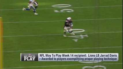 Jarrad Davis wins NFL Way To Play award for Week 14