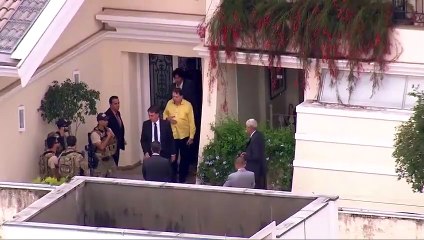 Bolsonaro almoça na casa de Silvio Santos em São Paulo