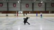 Figure Skater Performs Broken Leg Sit Spin