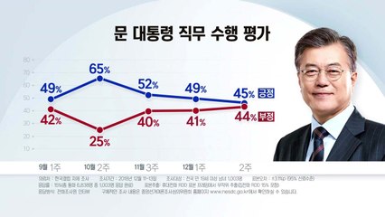 문 대통령 국정 지지도 45% 취임 후 최저치 / YTN