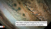 NASA Video Shows What Juno Spacecraft Saw During Jupiter Fly-Around