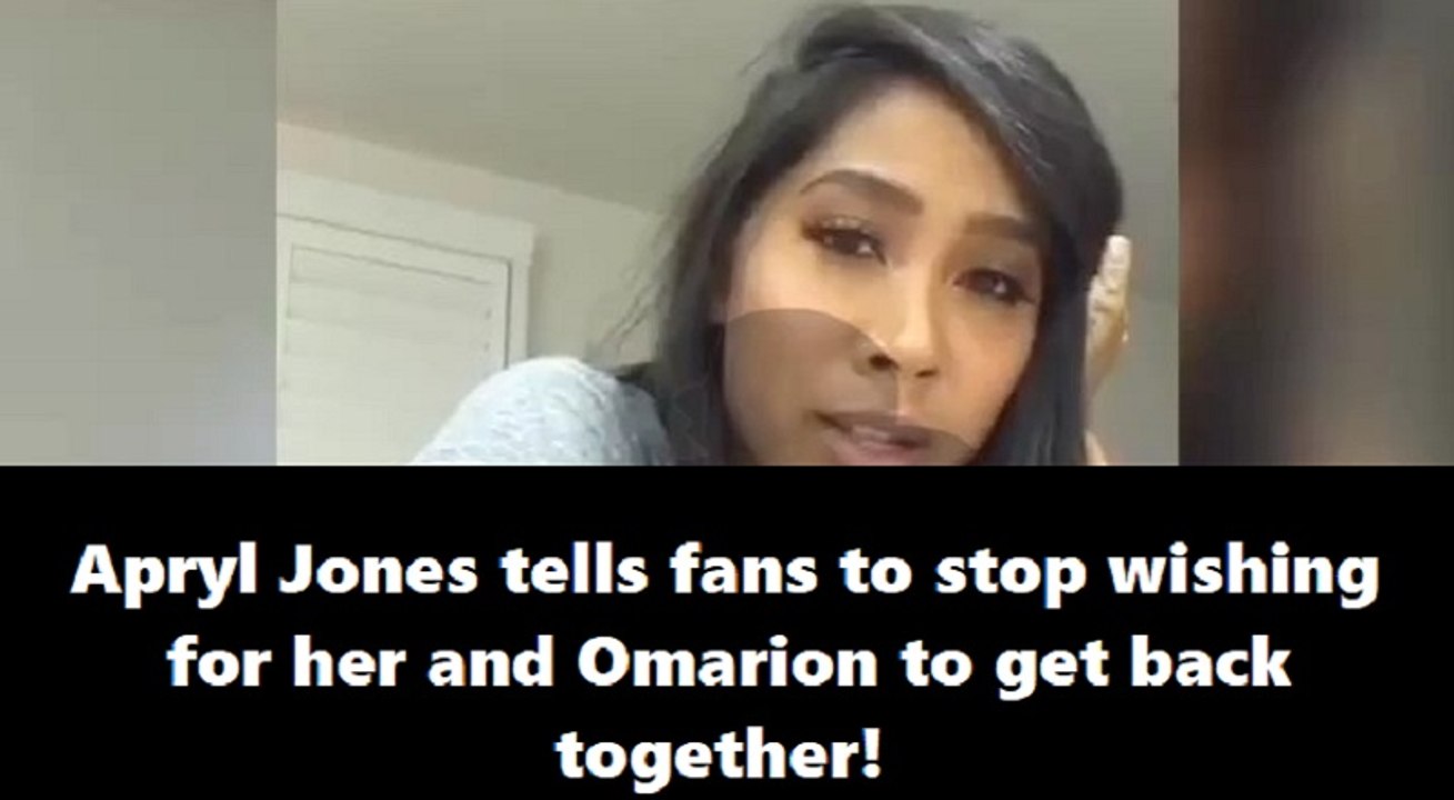 Apryl Jones tells fans she and Omarion are NEVER getting back together; Says "Me and him will never be together, stop wishing that, y'all didn't see the other side of our relationship, we don't mesh well"