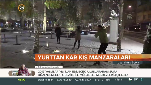 Yurttan kış manzaraları