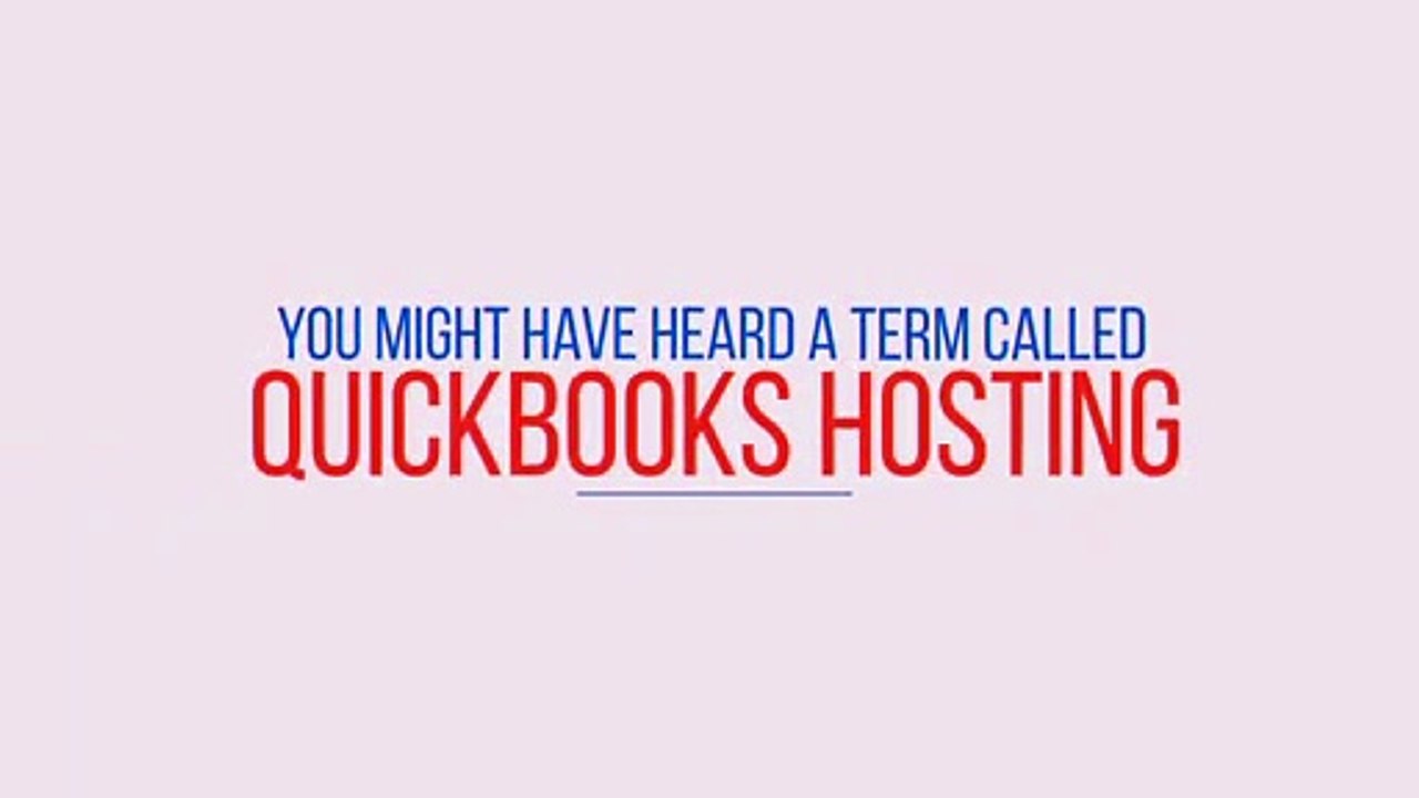 Getting Started With QuickBooks Hosting