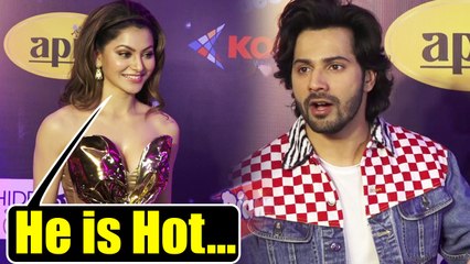 Urvashi Rautela PRAISES Varun Dhawan at Nickelodeon Kids Choice Awards 2018; Watch video| FilmiBeat