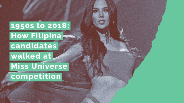 1950s to 2018: How Filipina candidates walked at Miss Universe competition