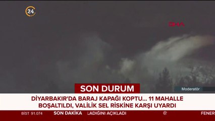 Baraj kapağı koptu