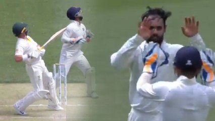 IndiaVsAustralia 2nd Test: Hanuma Vihari dissmed Marcus Harris with a great delivery |वनइंडिया हिंदी