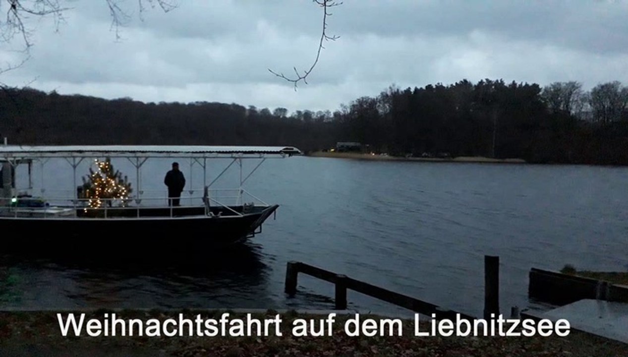 Weihnachtsfahrt auf dem liebnitzsee