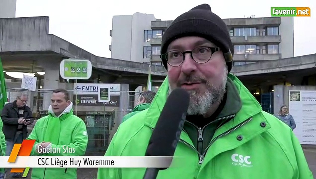 L'Avenir - Action de la CSC devant le CHU Sart Tilman à Liège