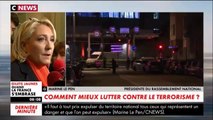 Marine Le Pen réagissait à l'instant sur CNews