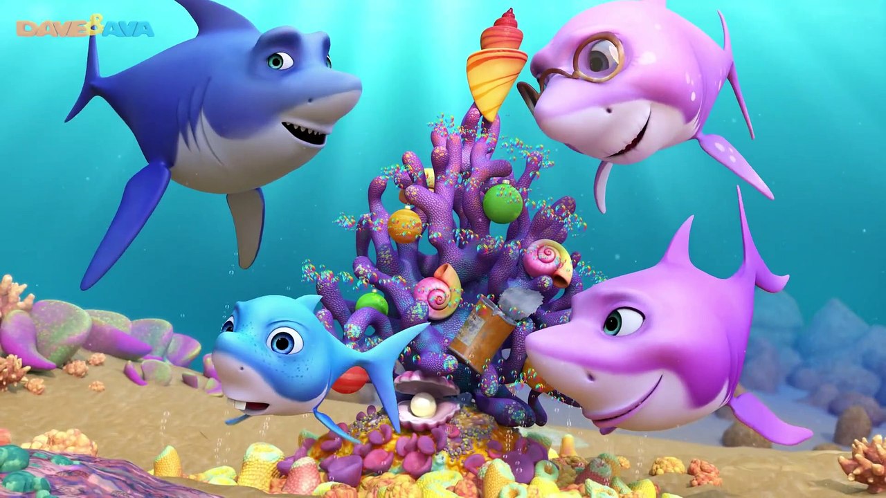  Baby Shark - Christmas Sharks + More Christmas Songs for Kids - Dave and Ava 