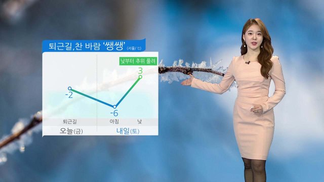 [날씨] 퇴근길, 찬바람 '쌩쌩'...내일 낮 추위 누그러져 / YTN