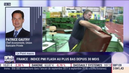 Le point macro: L'indice PMI flash de la France au plus bas depuis 30 mois - 14/12