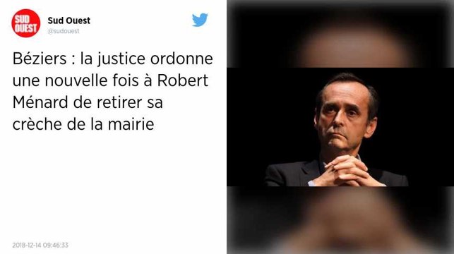 Béziers. La justice demande à Robert Ménard de retirer la crèche de la mairie.