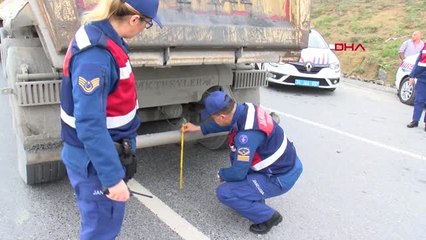 İstanbul-Jandarma'dan Hafriyat Kamyonu Denetimi